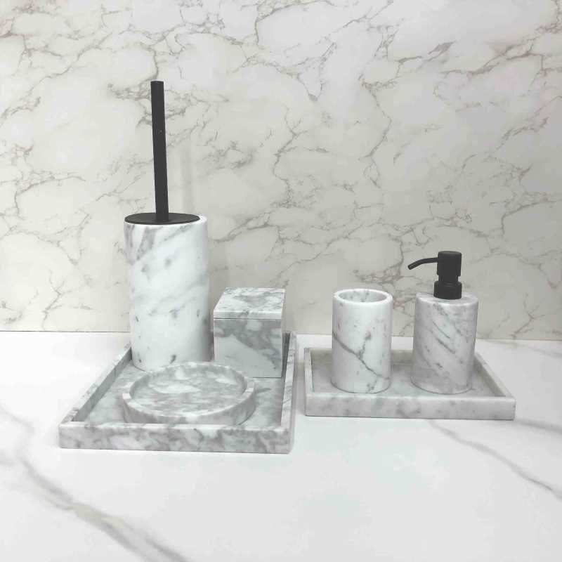 Classic Real Natural Marble Badrum Tillbehör Set